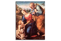 Rafael Santi reprodukcia - The Holy Family with a Lamb zs18005