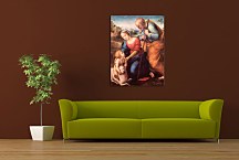 Rafael Santi reprodukcia - The Holy Family with a Lamb zs18005