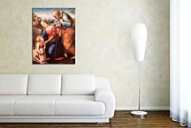 Rafael Santi reprodukcia - The Holy Family with a Lamb zs18005
