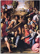 The Fall on the Road to Calvary - Rafael Santi reprodukcia  zs18013