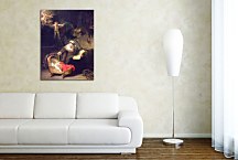 Rembrandt reprodukcia - The Holy Family with Saints Elizabeth and John zs18016