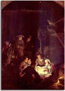 The Adoration of the Shepherds - Reprodukcia Rembrandt - zs18021