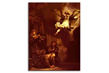 The Archangel Raphael Taking Leave of the Tobit Family - Reprodukcia Rembrandt - zs18034