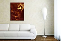 The Archangel Raphael Taking Leave of the Tobit Family - Reprodukcia Rembrandt - zs18034