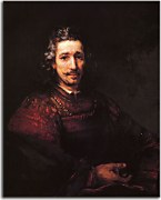 Man with a Magnifying Glass - Reprodukcia Rembrandt - zs18035