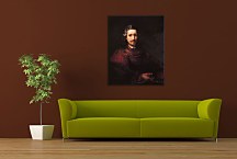 Man with a Magnifying Glass - Reprodukcia Rembrandt - zs18035