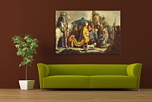 David Offering the Head of Goliath to King Saul - Reprodukcia Rembrandt - zs18039