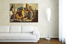 David Offering the Head of Goliath to King Saul - Reprodukcia Rembrandt - zs18039