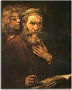 St. Matthew and The Angel - Reprodukcia Rembrandt - zs18040