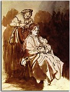 Obraz Rembrandt - A Portrait of a Young Woman zs18047