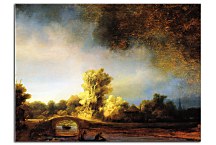 Reprodukcia Rembrandt - The Stone Bridge zs18048