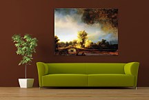 Reprodukcia Rembrandt - The Stone Bridge zs18048