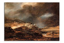 Stormy Landscape - Reprodukcia Rembrandt - zs18049