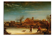 Rembrandt obraz - Winter Landscape zs18051