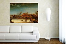 Rembrandt obraz - Winter Landscape zs18051