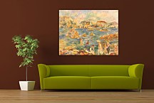 Obraz Auguste Renoir - The Beach at Guernsey Reprodukcia Renoir zs18054