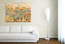 Obraz Auguste Renoir - The Beach at Guernsey Reprodukcia Renoir zs18054