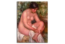 Bather wiping a wound zs18055