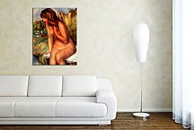 Bather seated on a rock Obraz zs18057