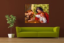 Gabrielle, Jean and a Little Girl Obraz  Renoir zs18071