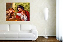Gabrielle, Jean and a Little Girl Obraz  Renoir zs18071