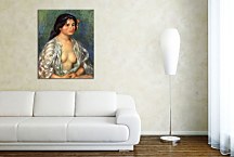 Gabrielle with open blouse Obraz  Renoir zs18072