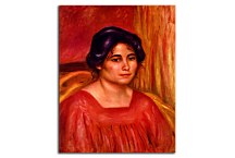 Gabrielle in a red blouse Obraz  Renoir zs18073