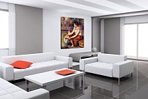 Girl wiping her feet Obraz  Renoir zs18074