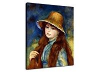 Girl with a straw hat Obraz  Renoir zs18076