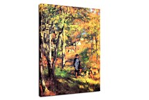 The Painter Jules Le Coeur Walking His Dogs in the Forest of Fontainebleau Reprodukcia Renoir zs18087