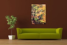 The Painter Jules Le Coeur Walking His Dogs in the Forest of Fontainebleau Reprodukcia Renoir zs18087