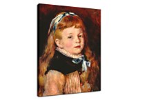 Mademoiselle Grimprel in a Blue Ribbon Reprodukcia Renoir zs18097