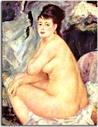 Nude Seated on a Sofa Reprodukcia Renoir zs18098