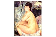 Nude Seated on a Sofa Reprodukcia Renoir zs18098