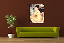 Nude Seated on a Sofa Reprodukcia Renoir zs18098
