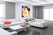 Nude Seated on a Sofa Reprodukcia Renoir zs18098