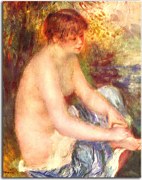 Small Nude in Blue Reprodukcia Renoir zs18100