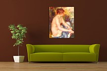 Small Nude in Blue Reprodukcia Renoir zs18100