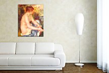 Small Nude in Blue Reprodukcia Renoir zs18100