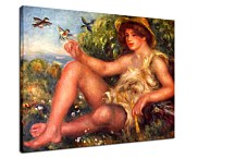 Young shepherd in repose Obraz Renoir  zs18118