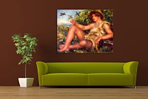 Young shepherd in repose Obraz Renoir  zs18118