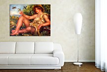 Young shepherd in repose Obraz Renoir  zs18118