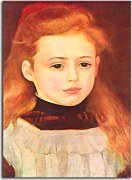 Little Girl in a White Apron Reprodukcia Renoir zs18120