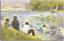 Georges Seurat Obraz - The Bank of the Seine zs18150