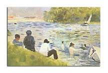 Georges Seurat Obraz - The Bank of the Seine zs18150