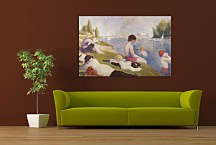 Georges Seurat Obraz - Final Study for Bathing at Asnieres zs18151