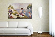 Georges Seurat Obraz - Final Study for Bathing at Asnieres zs18151