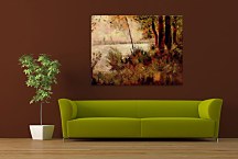 Grassy Riverbank Georges Seurat Reprodukcia zs18154