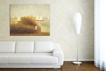 Race in grandcamp - Georges Seurat Obraz zs18158