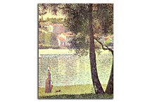 Reprodukcia Georges Seurat - The Seine at Courbevoie zs18160